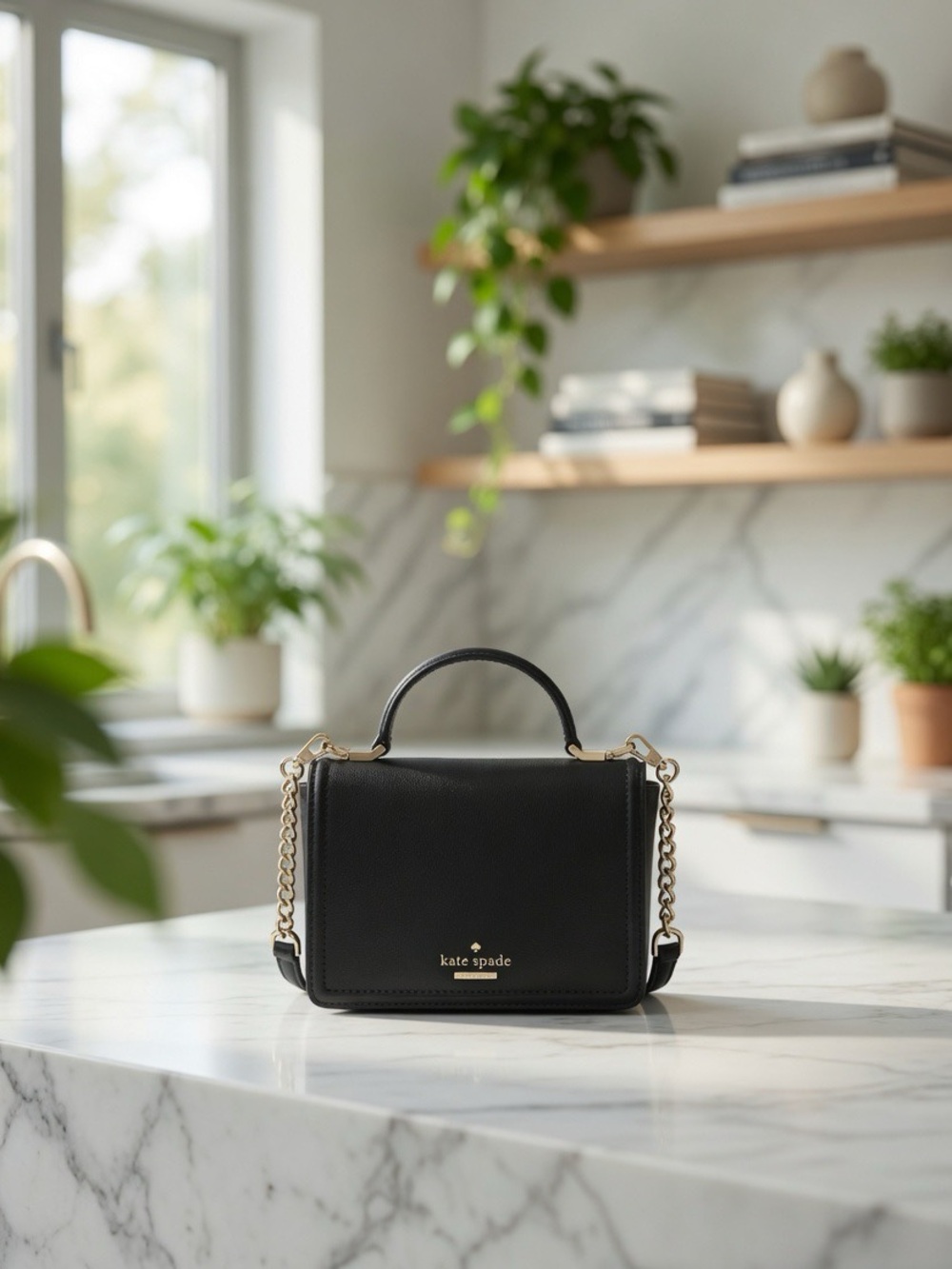 Kate Spade Black Leather Crossbody Bag Handbag